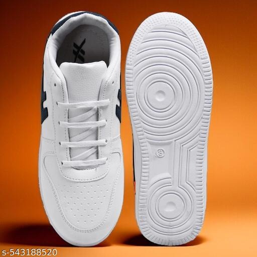 Premium White Low-Top Sneakers for Men | Lightweight Casual & Everyday Shoes