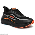 Men’s Black Sports Sneakers | Lightweight Running, Walking & Gym Shoes